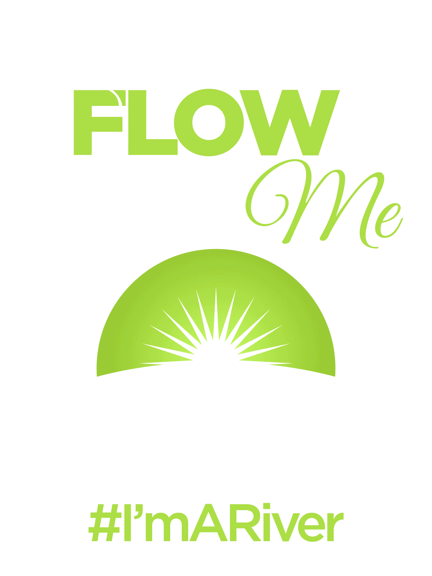 Flow Me — Green Sunrise (black shirt)